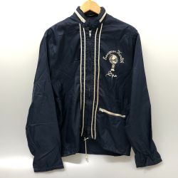 □□ Champion チャンピオン ナイロンジャケット サイズ不明 ネイビー Cランク