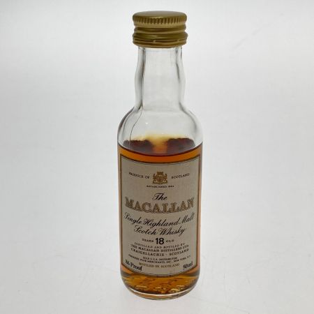  The MACALLAN マッカラン マッカラン18年 ミニボトル 50ml ミニチュアボトル 未開栓