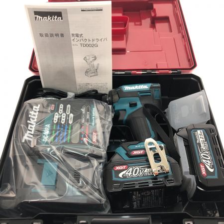  MAKITA マキタ 充電式インパクトドライバ 40V TD002GRDX ブルー