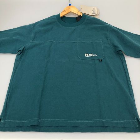  Jack Wolfskin ジャックウルフスキン ヘンプウッドワーカー プルオーバー 半袖ヘンプTシャツ Lサイズ 5033891 グリーン