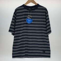 □□ Jack Wolfskin ジャックウルフスキン ボーダー半袖Tシャツ Mサイズ 5034011 1010 ネイビー Aランク