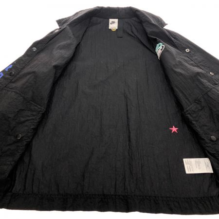  NIKE ナイキ ロゴ刺繍コーチジャケット ブルゾン Lサイズ DM5056-010 ブラック