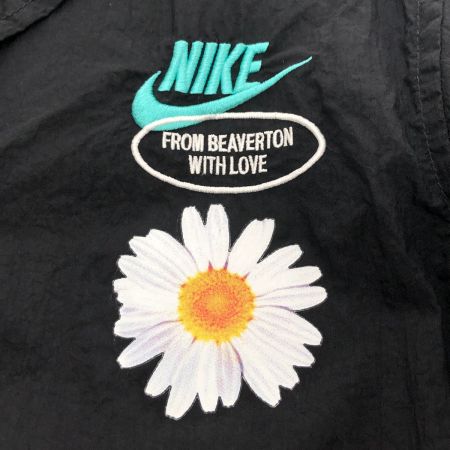  NIKE ナイキ ロゴ刺繍コーチジャケット ブルゾン Lサイズ DM5056-010 ブラック