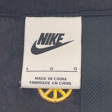  NIKE ナイキ ロゴ刺繍コーチジャケット ブルゾン Lサイズ DM5056-010 ブラック