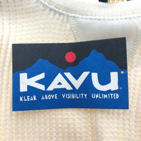  KAVU メンズ マービンズクルー  カットソー　Lサイズ 19820127010007 ホワイト
