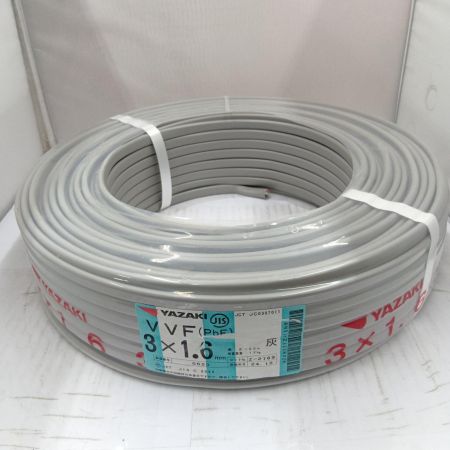  YAZAKI VVFケーブル 電材　3芯1.6mm×100m 24.10製造