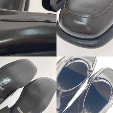  GUCCI グッチ ローファー　ロゴプレート スクエアトゥ　8Ｅ 110 1142  ブラウン