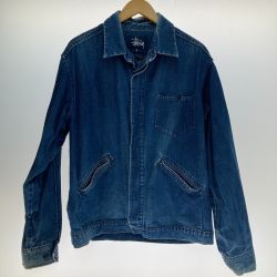 □□ stussy ステューシー デニムジャケット　Ｌサイズ 94974 ブルー Cランク