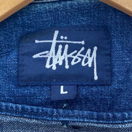  stussy ステューシー デニムジャケット　Ｌサイズ 94974 ブルー