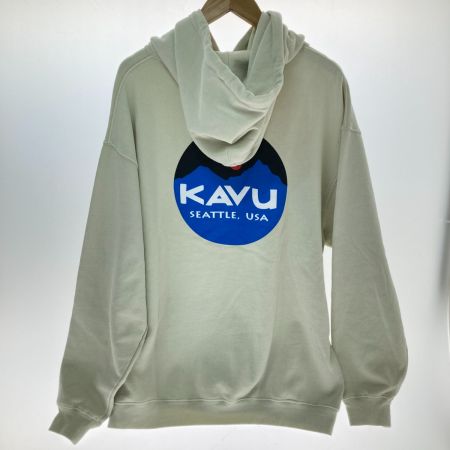  KAVU カブー マウンテンロゴパーカ Lサイズ 19823018027007 アイボリー