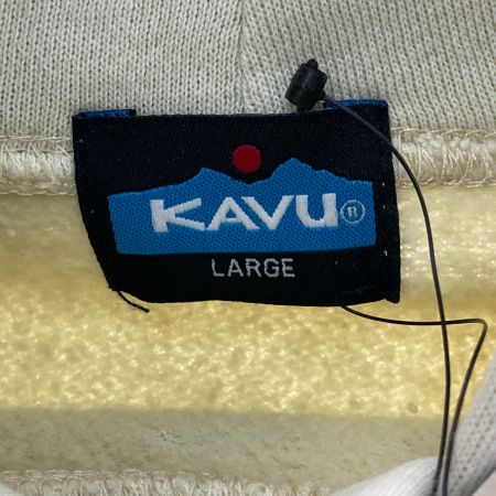  KAVU カブー マウンテンロゴパーカ Lサイズ 19823018027007 アイボリー