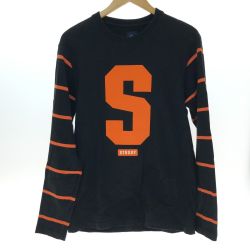 □□ stussy ステューシー 長袖Tシャツ　オレンジロゴ　Ｍサイズ 94974/28629 ブラック Bランク