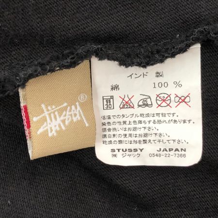  stussy ステューシー 長袖Tシャツ　オレンジロゴ　Ｍサイズ 94974/28629 ブラック
