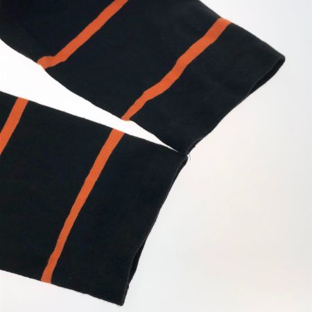  stussy ステューシー 長袖Tシャツ　オレンジロゴ　Ｍサイズ 94974/28629 ブラック