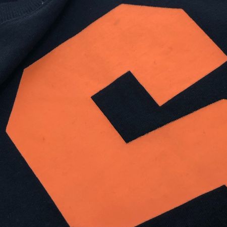  stussy ステューシー 長袖Tシャツ　オレンジロゴ　Ｍサイズ 94974/28629 ブラック
