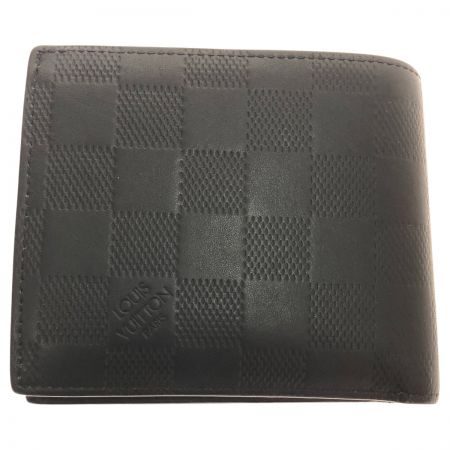  LOUIS VUITTON ルイヴィトン ダミエ・アンフィニ ポルトフォイユ・マルコ N63334 ブラック
