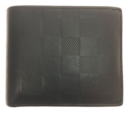  LOUIS VUITTON ルイヴィトン ダミエ・アンフィニ ポルトフォイユ・マルコ N63334 ブラック