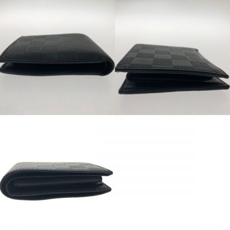  LOUIS VUITTON ルイヴィトン ダミエ・アンフィニ ポルトフォイユ・マルコ N63334 ブラック