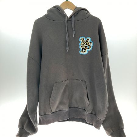  My Sugar Babe レオパードロゴフーディ　パーカー　Mサイズ MS1131 ダークグレー