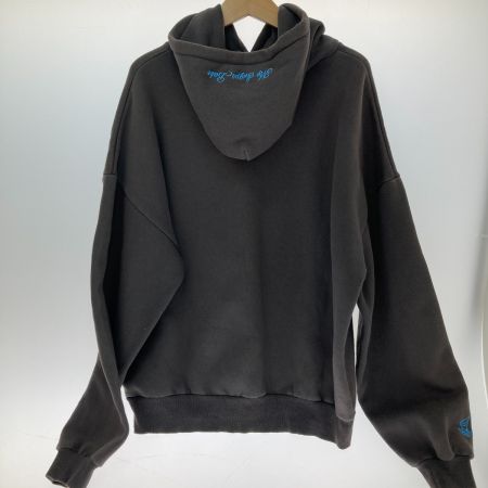  My Sugar Babe レオパードロゴフーディ　パーカー　Mサイズ MS1131 ダークグレー