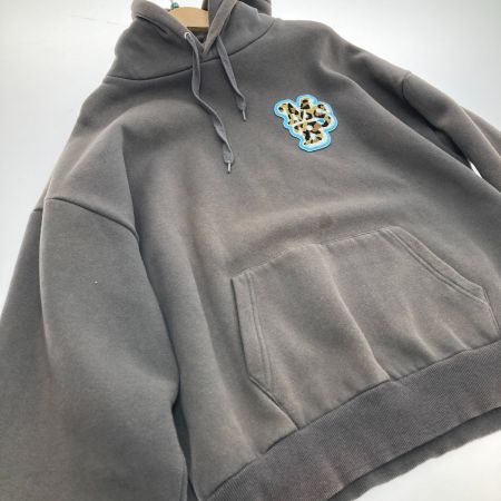  My Sugar Babe レオパードロゴフーディ　パーカー　Mサイズ MS1131 ダークグレー