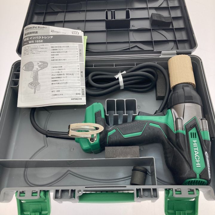 HITACHI 日立 16mmコード式インパクトレンチ WR16SE グリーン - 中古 