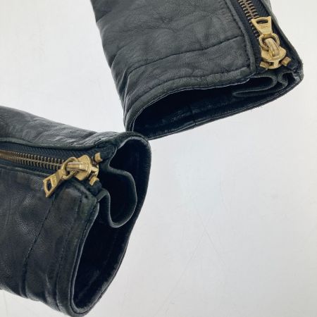  Hysteric Glamour ヒステリックグラマー シングルライダースジャケット　羊革　Sサイズ 4LB-1551 ブラック