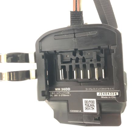  HiKOKI ハイコーキ コードレスインパクトドライバ　36Ｖ WH36DD ブラック