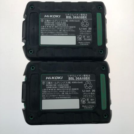  HiKOKI ハイコーキ コードレスインパクトドライバ　36Ｖ WH36DD ブラック