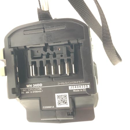  HiKOKI ハイコーキ コードレスインパクトドライバ　36Ｖ WH36DD ブラック