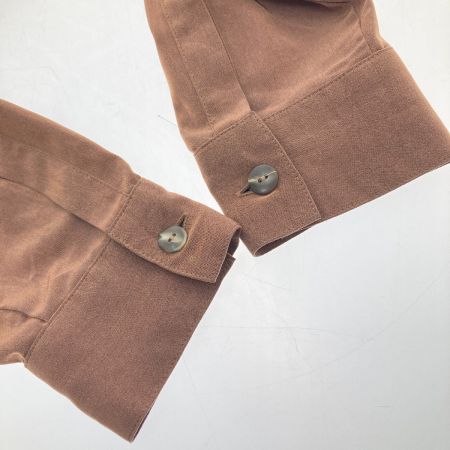  MODEX 東京ブラウス　長袖シャツ　刺繍ホース　LLサイズ 43250301 ブラウン