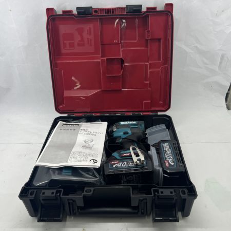  MAKITA マキタ インパクトドライバ 未使用品 充電器・充電池2個・ケース付 コードレス式 40v  TD002GRDX ブルー