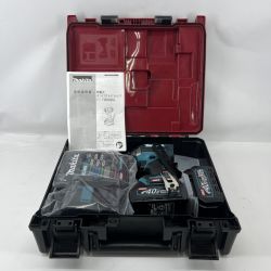 〇〇 MAKITA マキタ インパクトドライバ 40v 充電器・充電池2個・ケース付 TD002GRDX ブルー 未使用品 充電器・充電池2個・ケース付 Sランク