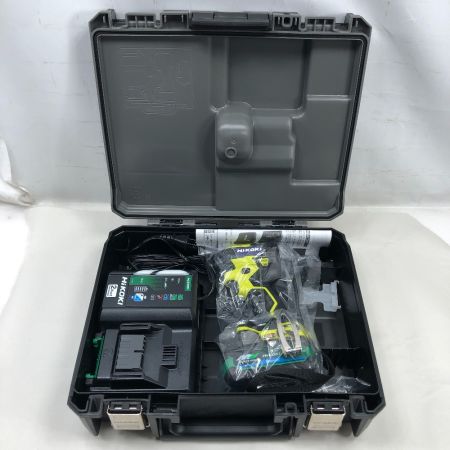  HiKOKI ハイコーキ 工具 インパクトドライバ 未使用品(S) 充電器・充電池1個・ケース付 WH36DD スパイダーイエロー