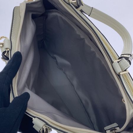  PELLE BORSA トートバッグ ショルダーバッグ リュック A4 3WAY バッグ アイボリー