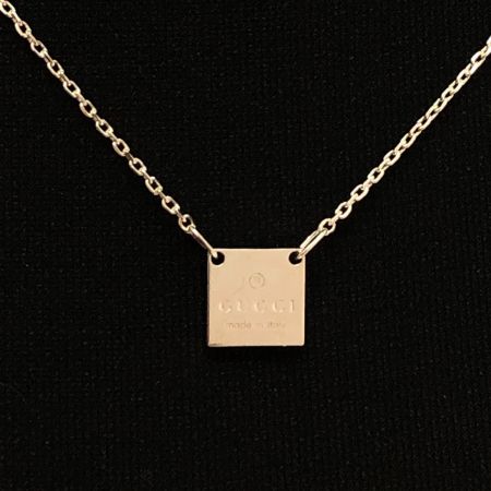  GUCCI グッチ ネックレス SILVER925 スクエア プレート 2699