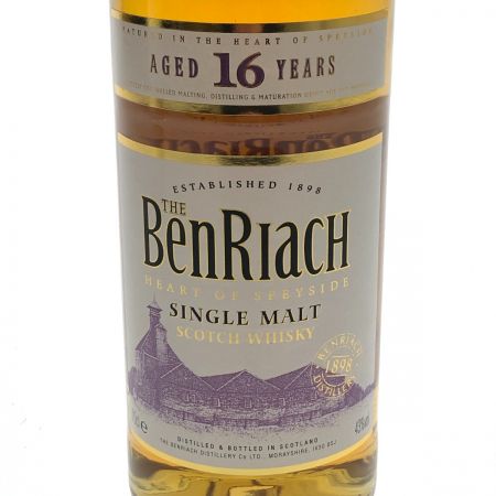  ベンリアック 16年　シングルモルトスコッチウイスキー　 未開栓