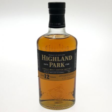  ハイランドパーク 12年　シングル モルト スコッチ ウイスキー　750ml 旧ボトル 未開栓