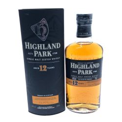 □□ ハイランドパーク 12年　シングル モルト スコッチ ウイスキー　700ml 旧ボトル Sランク 未開栓