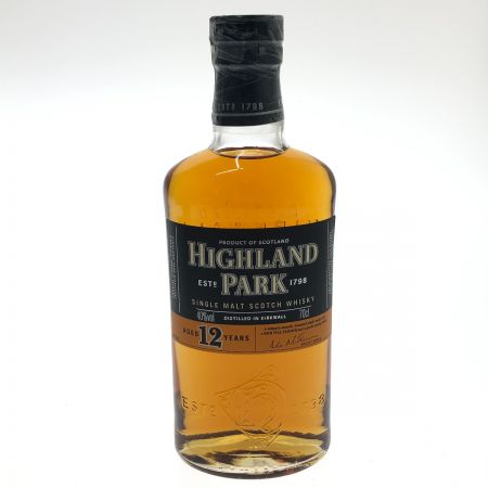  ハイランドパーク 12年　シングル モルト スコッチ ウイスキー　700ml 旧ボトル 未開栓