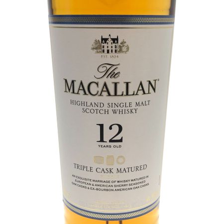  The MACALLAN マッカラン  12年　トリプルカスク 　ハイランドシングルモルトスコッチウイスキー 未開栓