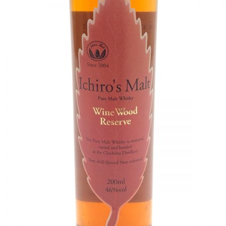 【北海道内限定発送】  ウィスキー イチローズモルト 200ml ワインウッドリザーブ 46度 未開栓