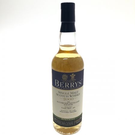  BERRYS` AUCHROISK 2000　シングルモルトスコッチウイスキー　SPEYSIDE 未開栓
