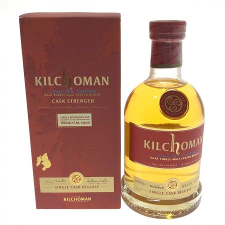  キルホーマン シングルモルト　スコッチウイスキー　SINGLE BOURBON CASK 未開栓