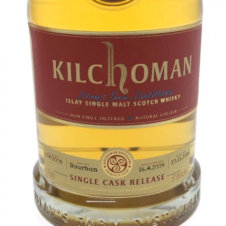  キルホーマン シングルモルト　スコッチウイスキー　SINGLE BOURBON CASK 未開栓