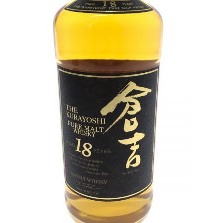 【北海道内限定発送】 マツイ 松井酒造  ウィスキー マツイ 倉吉 18年 ピュアモルトウイスキー 50度 700ml 未開栓