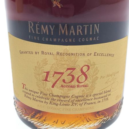  REMY MARTIN レミーマルタン 1738　ブランデー 未開栓