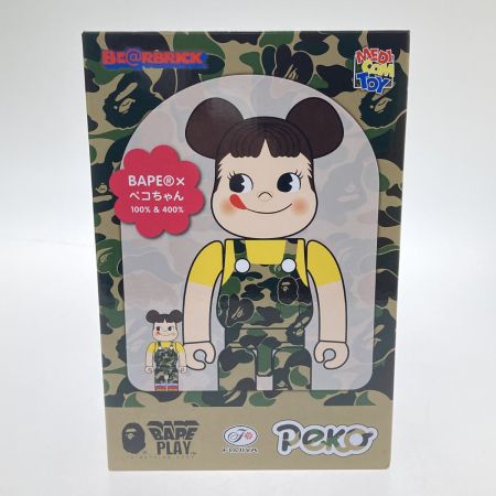   フィギュア　BAPE®︎ × FUJIYA ペコちゃん × BE@RBRICK グリーン