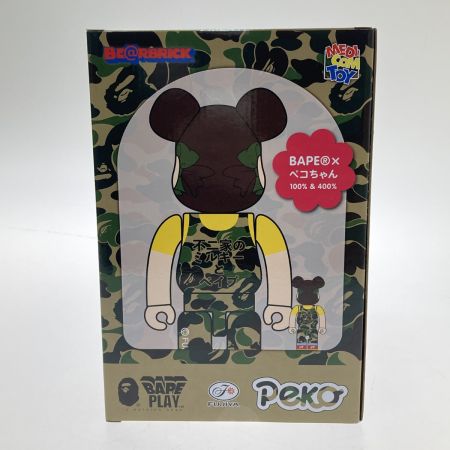   フィギュア　BAPE®︎ × FUJIYA ペコちゃん × BE@RBRICK グリーン