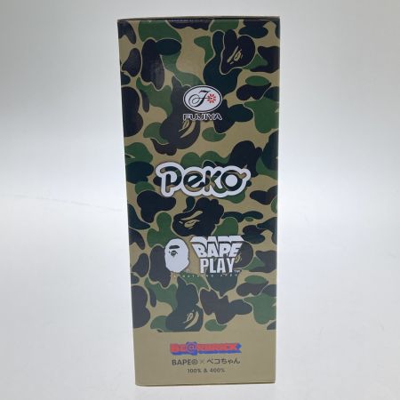   フィギュア　BAPE®︎ × FUJIYA ペコちゃん × BE@RBRICK グリーン